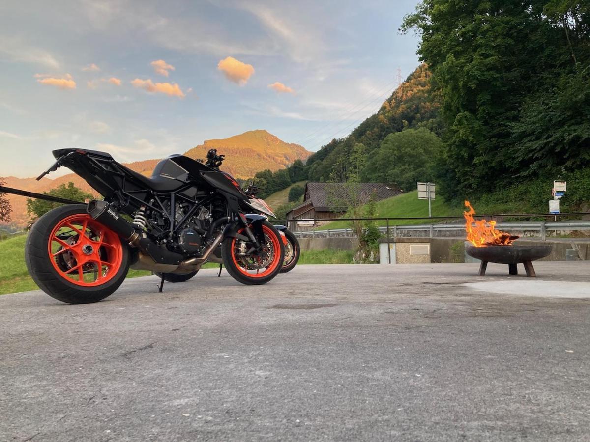 Hotel Cafe Seeblick Filzbach Bagian luar foto