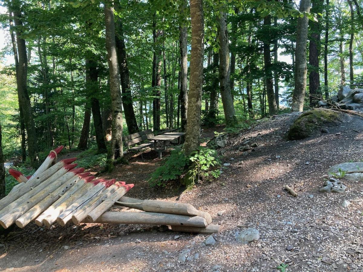 Hotel Cafe Seeblick Filzbach Bagian luar foto