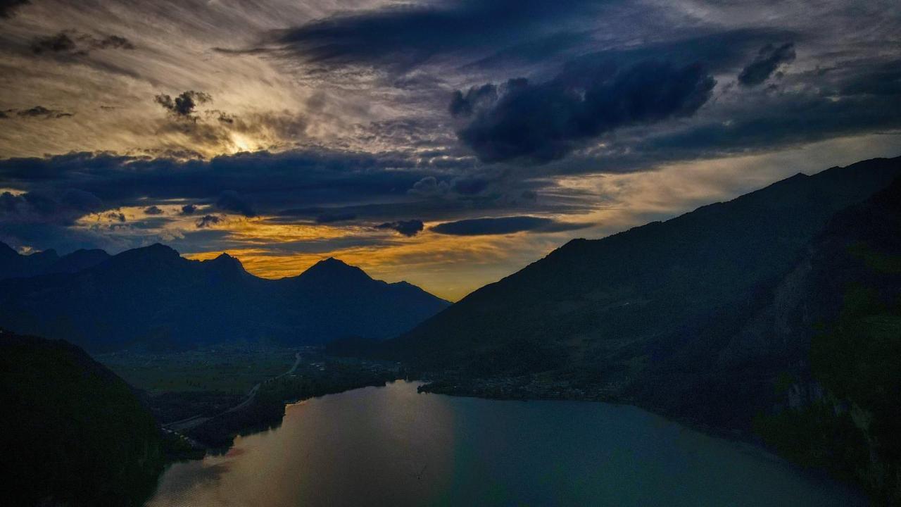 Hotel Cafe Seeblick Filzbach Bagian luar foto