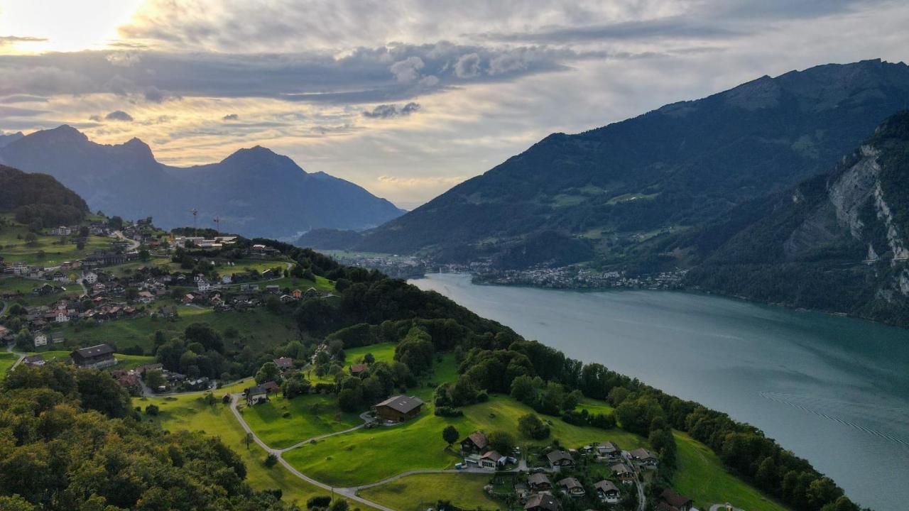 Hotel Cafe Seeblick Filzbach Bagian luar foto