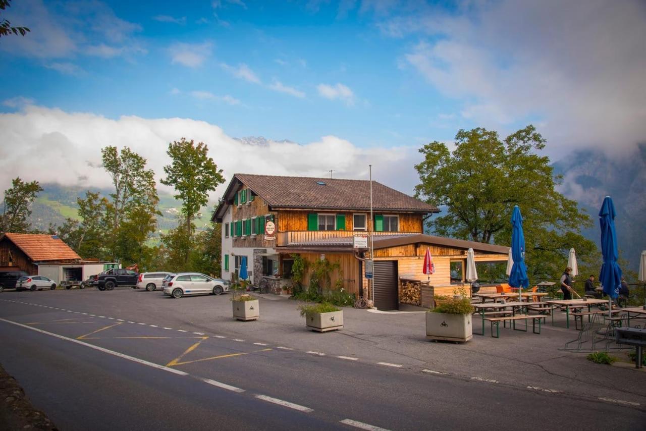 Hotel Cafe Seeblick Filzbach Bagian luar foto