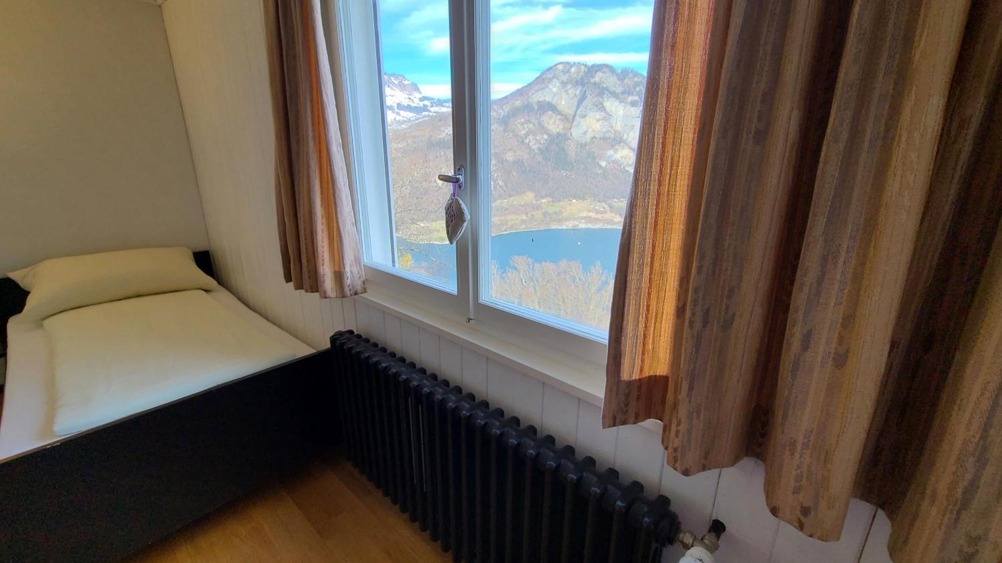 Hotel Cafe Seeblick Filzbach Bagian luar foto