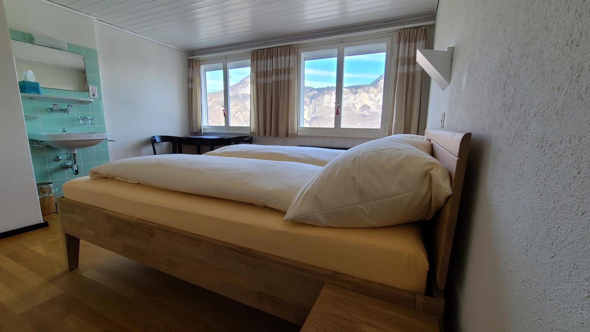 Hotel Cafe Seeblick Filzbach Bagian luar foto